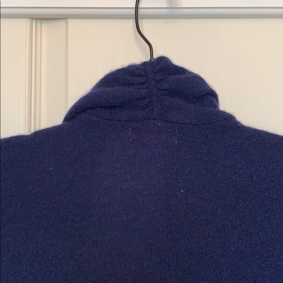 Navy blue short-sleeved sweater - Picture 3 of 4